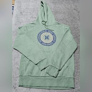Hurley Hoodie Boys Size Small Green Surf Supply Sweatshirt Cozy Casual Comfy